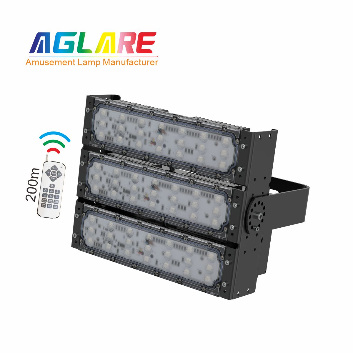 150W LED彩色泛光灯投光灯,变色户表射灯带？仄