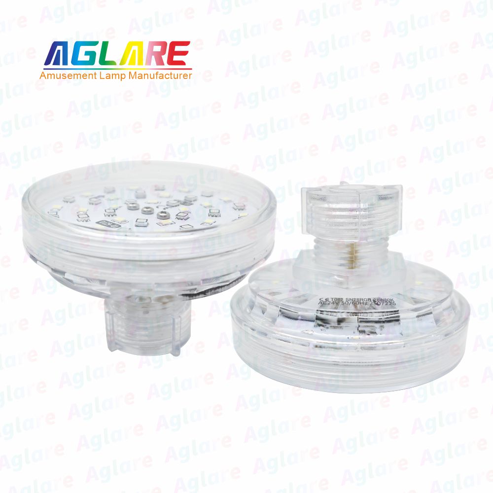 80mm D125+D129预编程RGB+W LED灯泡用于娱乐照明