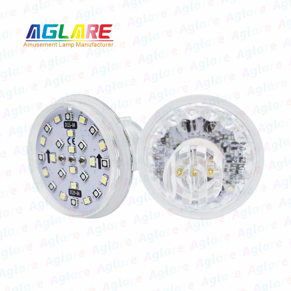 D125 + D129 自动法式 60 mm  RGB+W LED 像素 装璜灯，带 3 芯接口，合用于娱乐照明